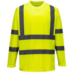 Portwest Tee-shirt haute visibilité manches longues Jaune XXL