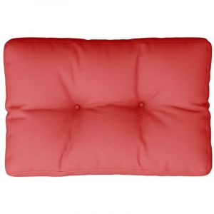 Image de VidaXL Coussin de palette rouge 60x40x12 cm tissu