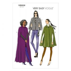 Vogue Patterns Patrons de Couture VGE 8959 44-46 Taille XL 48-50 52-54 Multicolore Laine Multicolore ZZ (LRG-XLG-XXL)