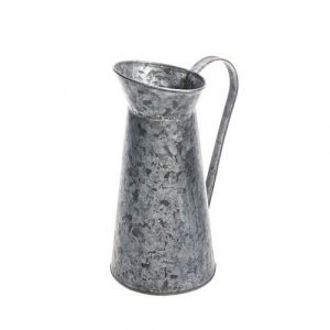 CRUC À LAIT ZINC AVEC POIGNÉE 11CMX24CM GRIS Gris