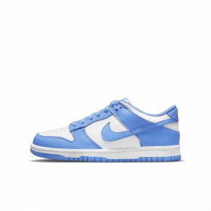 Nike Dunk Low (gs), Basketball, Chaussures, white/university blue/white/total orange, Taille: 38.5, tailles disponibles:36,36.5,37.5,38,38.5,39 - Couleur Bleu - Taille 38.5