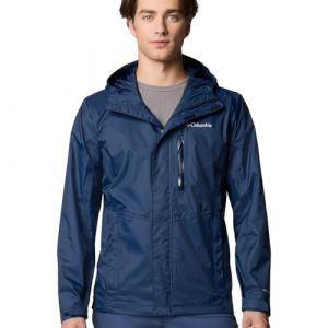 Columbia Pouring Adventure Jacket, Veste De Pluie Imperméable Homme, Collegiate Navy, Taille S