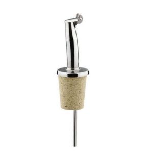 10 bouchons verseurs à clapet en inox et liège