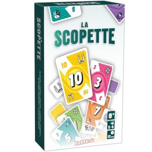 LA SCOPETTE - Jeu de Société, Jeux de Carte Rapide et Stratégique, Variante Italienne de la Scopa, Jeu Tactique 2 à 6 Joueurs, Parties de 15 min Conçu en France, Ideal comme Idée Cadeau Anniversaire