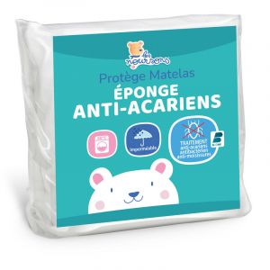 Protège Matelas Bébé Anti Acariens - 60x120 cm - Alèse Imperméable - Bouclette 100% coton - Silencieux - OekoTex