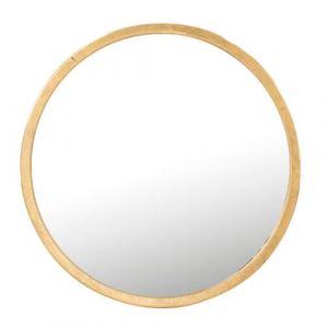 Jolipa J-Line Miroir Mona Rond Metal/Verre Or Medium