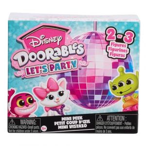 Just Play Mini-Figurines festives Disney Doorables &agrave; Collectionner, Figurines de 3,8 cm de Haut, emballages myst&egrave;res, Jouets pour Enfants de 5 Ans et Plus