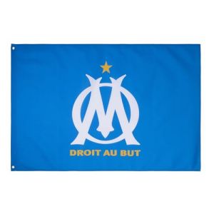 Drapeau OM - Collection officielle OLYMPIQUE DE MARSEILLE - Taille 150 x 100 cm Bleu