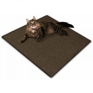 Tapis à griffer pour Chat Sisal Pour chats 50 x 50 cm Marron foncé