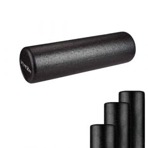 Rouleau de yoga, fitness en mousse EPP haute densité - 45 x 15 cm - Noir - Vivezen