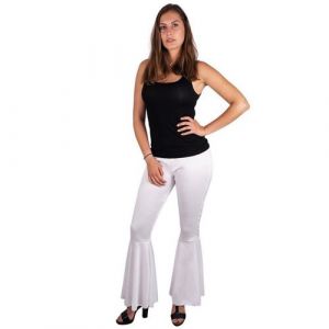 Ptit Clown Pantalon blanc Disco pour Femme taille unique extensible avec pattes d'&eacute;ph REF/17114