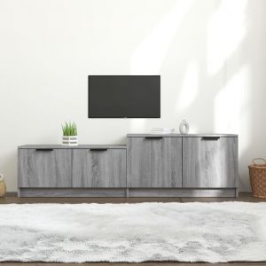 VidaXL Meuble TV Sonoma gris 158,5x36x45 cm Bois d'ingénierie