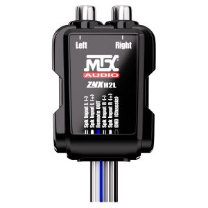 MTX Audio Adaptateur - Câbles HP vers RCA 8V - Sortie ”Remote”