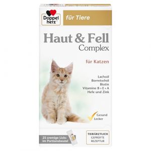 Doppelherz für Tiere Haut&Fell Complex für Katzen 25 ST