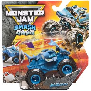 Spin Master Smash & Bash Megalodon, Monstre Camion r&eacute;parable moul&eacute; sous Pression 1:64, Jouets pour Enfants pour gar&ccedil;ons et Filles &agrave; partir de 3 Ans
