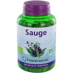 Powersanté Sauge bio - 200 gélules végétales