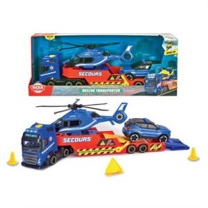 Camion Porteur 40cm Hélicoptere Véhicule de Gendarmerie Dickie