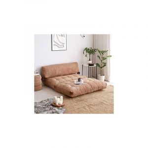 Cotecosy Atelier del Sofa - Canapé convertible 2 places Fold camel - 120x24x75 cm