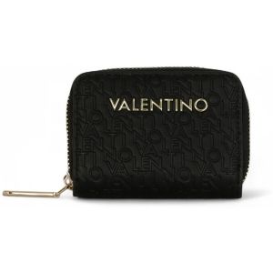VALENTINO Étui pour carte de crédit noir pour femme - Falak Re Zip Around Card Case Nero 317047