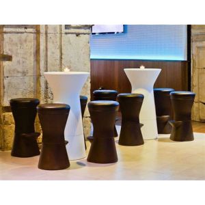 Table haute bar 110 blanc opaque Moovere