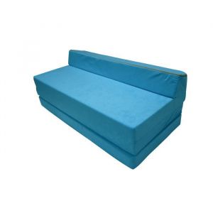 Natalia Spzoo Matelas pliant sofa pour adultes et enfants, choix des couleurs 200 cm de long sélection des couleurs Bleu