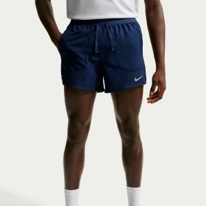 Nike Stride 5in Short de running Hommes - bleu fonc&eacute;, argent, Taille L