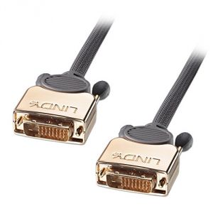 Lindy 37140 - Câble DVI-D Gold Dual Link Mâle/Mâle 0,5 m