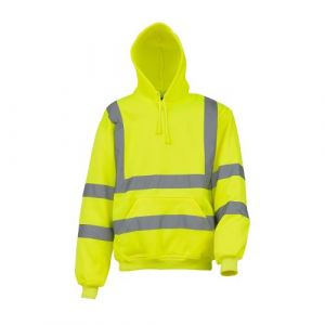Yoko Sweatshirt à capuche haute visibilité - Homme (Lot de 2) (2XL) (Jaune)