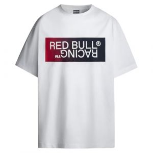 Red Bull X Pepe Jeans Ombre Logo Tee T-Shirt, Blanc (Blanc), S Homme