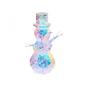 Beliani D&eacute;coration de No&euml;l LED ARCTICA Bonhomme de neige 43 cm Multicolore