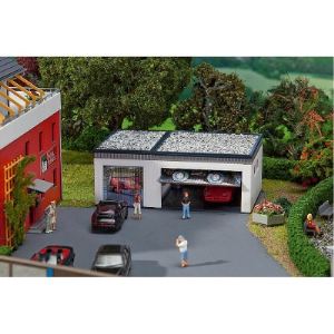 Faller 130319 - Garage double avec pièces de commande - Modélisme échelle H0