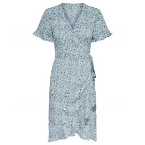 Image de Only Robe courte croisée Bleus - Taille 38