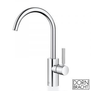 Image de Dornbracht Meta mitigeur monocommande de lavabo sans vidage, saillie 167 mm, bec orientable 360°., Coloris: chrome - 33505661-00