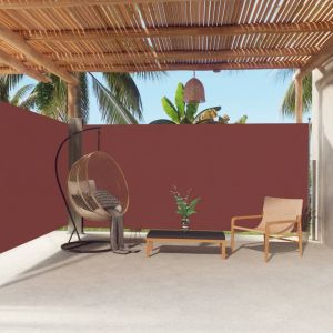 VidaXL Auvent lat&eacute;ral r&eacute;tractable Marron 180x600 cm