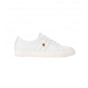 Ralph Lauren Baskets basses Janson II en cuir refendu Blanc Lauren - Couleur Blanc - Taille 38