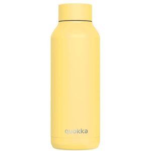 Quokka Bouteille Isotherme 510 Ml Inox &Agrave; Double Paroi &Eacute;tanche Jaune