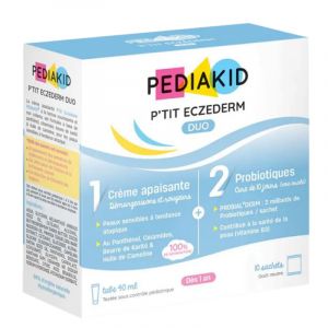 Pediakid P'Tit Eczederm Duo Probiotiques + Crème Apaisante 10 sachets + tube de 40ml