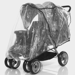 ABC Design Habillage de pluie pour poussette Tandem