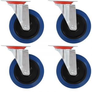 Image de VidaXL 8 pcs Roulettes pivotantes 125 mm