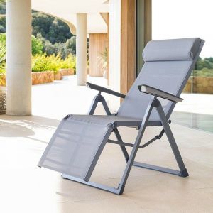 Image de Hesperide Chaise longue Decima ardoise - Gris