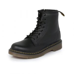 Image de Dr. Martens Delaney Softy T Black, Chaussures bateau Mixte enfant - Noir