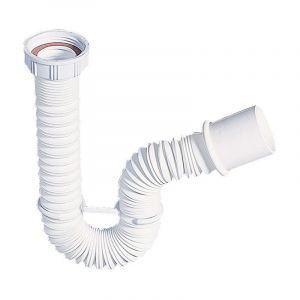 Wirquin 1 1/2" (6/4") x 40mm Extensible 270-700mm Drain Déchets Conecteur Tuyau Flexible