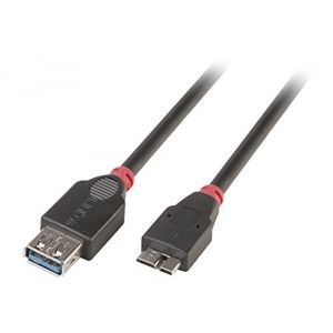 Lindy 31613 - C&acirc;ble USB 3.0 Micro-B/A OTG 0,5 m