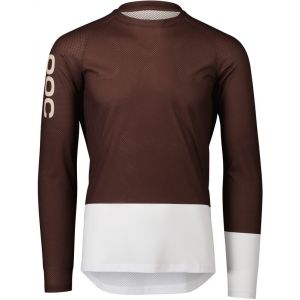 Image de Poc MTB Pure Maillot à manches longues Homme, marron/blanc XL Maillots downhill & freeride