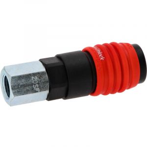 KS Tools 999.9105 Raccord de sécurité universel à air comprimé 3 en 1 avec filetage intérieur 1/4"