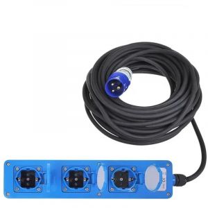 ProPlus Prise de courant Schuko &agrave; 3 voies 5 m