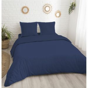 Housse de couette Bleu 260x240cm 57 fils