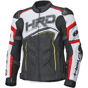 Held Safer SRX Veste textile de moto Noir Blanc Rouge S