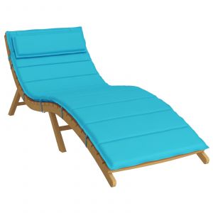 VidaXL Coussin De Transat Ensoleill&eacute; Turquoise 178 X 60 X 4 Cm
