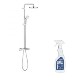 Image de Grohe Colonne douche Tempesta Cosmopolitan System 210 + Nettoyant robinetterie Clean